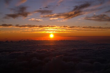 A Sea of Clouds from Mount Fuji