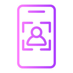 selfie gradient icon