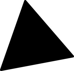 Fototapeta premium triangle design illustration isolated on transparent background