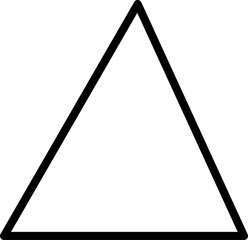 triangle design illustration isolated on transparent background