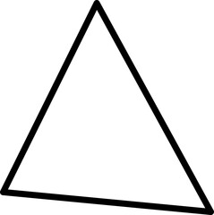 triangle vector design illustration isolated on white background