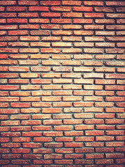 brick wall background for decoration.
With copy space.