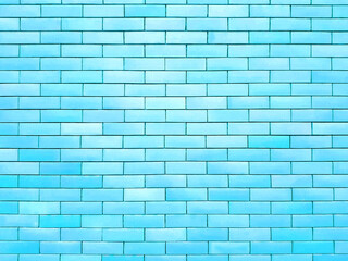 Blue brick wall background.
With copy space.
