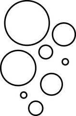 soap bubble design illustration isolated on transparent background