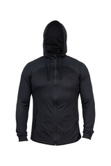 Men's sport track suit, with hood. Hoodie. Sport clothing, isolated on white