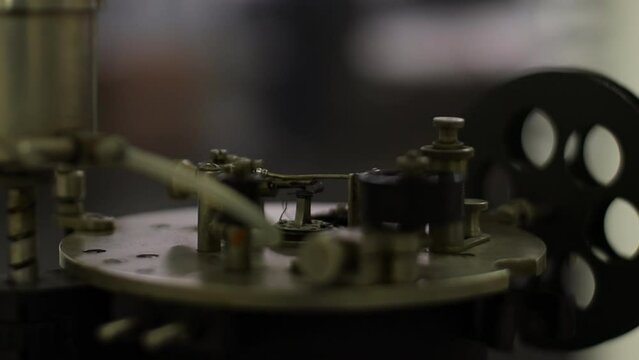 an old telegraph. equipment for sending telegrams. retro technique of the past