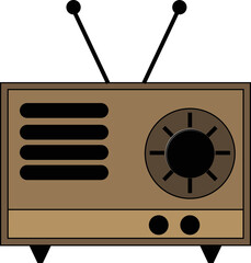 radio vector design illustration isolated on transparent background