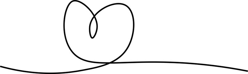 heart line vector design illustration isolated on transparent background