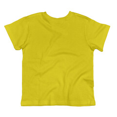 With this Front View Amazing Toddler T Shirt Mockup In Blazing Yellow Color, promote your brand logo and design.