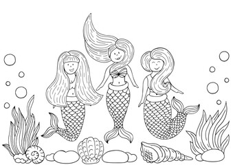 Monochrome Illustrations in hand draw style