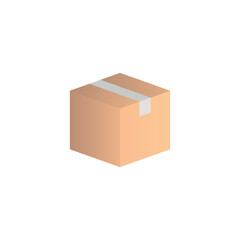 Box vector icon with gradient