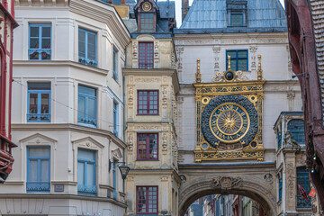 Fototapeta na wymiar Gros Horloge of Rouen, Normandy