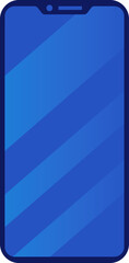 Fototapeta premium Phone flat icon, Online order on artsite, Modern technology