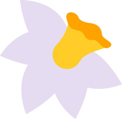 Yellow bells bloom flat icon Wildflowers