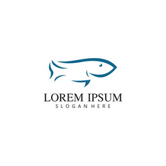 Fish logo template