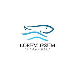 Fish logo template