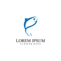 Fish logo template