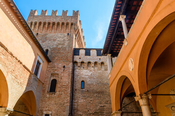 Gradara, Marche, castello di Paola e Francesca, Pesaro Urbino - obrazy, fototapety, plakaty
