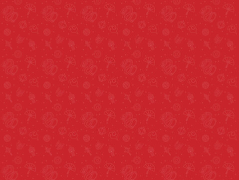 Chinese New Year Holiday Red Pattern Background