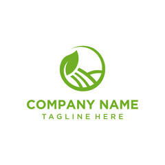 Agriculture logo template suitable for businesses and product names. This stylish logo design could be used for different purposes for a company, product, service or for all your ideas.