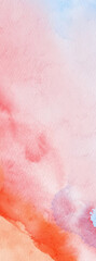 Fototapeta premium Abstract blue red watercolor paint background. Vector illustration