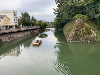 Naklejka premium canal and boats