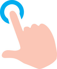 Touch screen Icon. Click Pointer Icon Vector Hand Touch icon. Touch icon vector