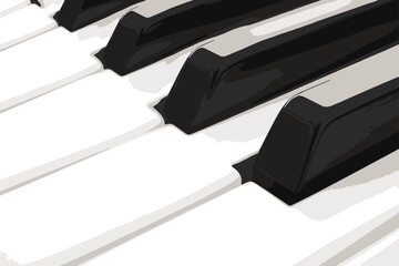 Plano detalle e teclas de piano.Fondo musical y instrumentos - 544651175