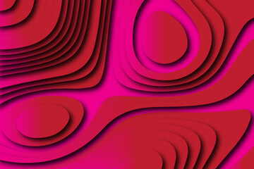 Abstract luxurious colorful paper cut shapes background and topography map concept. Vector illustration.