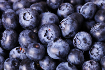 Background of ripe blueberries