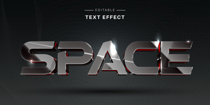 3D Metallic Luxury Text Effect