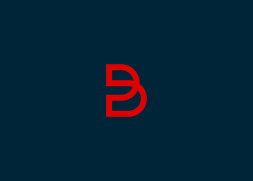 initials letter b logo design vector illustration template