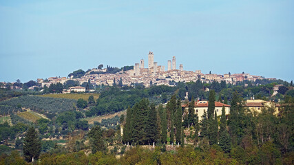 Fototapeta na wymiar San Gimignano, panoramic view