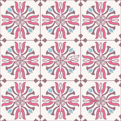 Seamless pattern decorative, flower pattern in vintage mandala style for tattoos, fabrics or decorations and more	