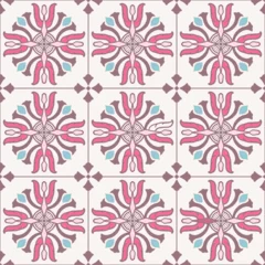 Badezimmer Foto Rückwand Seamless pattern decorative, flower pattern in vintage mandala style for tattoos, fabrics or decorations and more  © sittha