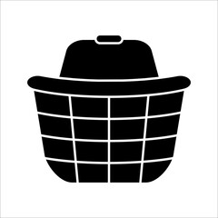 Basket flat vector icon, Buy flat vector icon, Market flat vector icon, on white background.