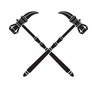 War Hammer Vintage Weapon Silhouette