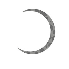 moon icon, moon illustration logo, simple crescent moon icons, isolated moon icons
