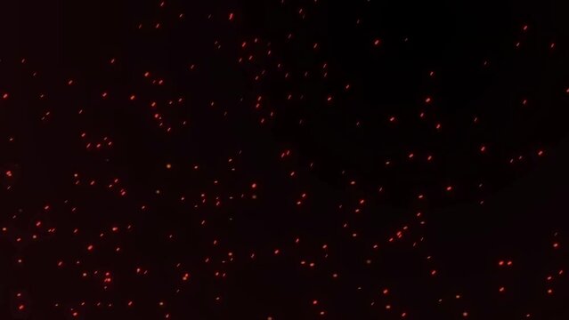 abstract animated particles. fireworks. the background. Fire particles.