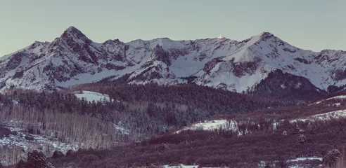 Fotobehang Winter mountains © Galyna Andrushko