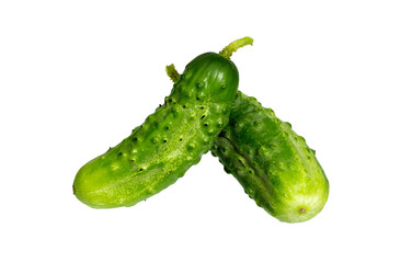 Cucumber isolated on white.