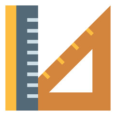 Ruler flat icon style