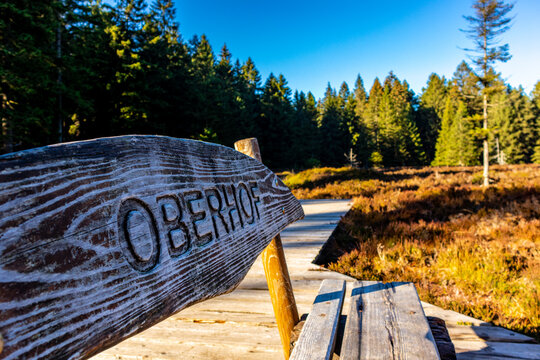 Kleine Herbstwanderung durch den Wintersportort Oberhof am Rennsteig - Th&uuml;ringen - Deutschland