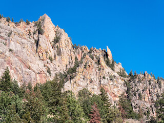 rock formations in rocky mountain country