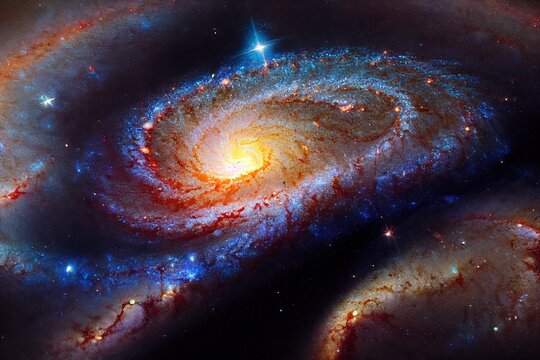 The beauty of the universe Huge and detailed Spiral Galaxy M106