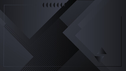 Abstract black background. Vector abstract graphic design banner pattern presentation background wallpaper web template.