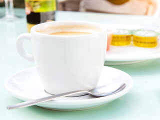 Coffee mug for breakfast on a table