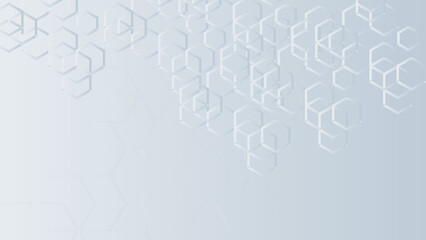 White abstract on gray background