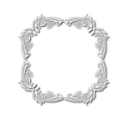 Frame, in the style of an ornament, Vector illustration eps 10, Art.	