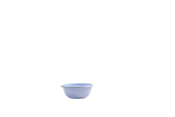 Blue plastic bowl